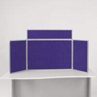 Lightweight table top display system, portrait - purple