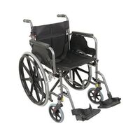 Self-propelled wheelchair - silver hammered