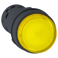LEUCHTDRUCKTASTER, LED, Rückstellung, 1 S, gelb 24 V