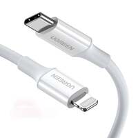 UGREEN US171 USB-C - Lightning kábel, 3A 0.25m fehér (60746)