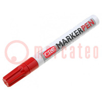 Marker: paint marker; red; MARKER PEN; Tip: round; 3mm