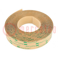 Tape: hook and loop; W: 25mm; L: 5m; Thk: 2.31mm; acrylic; -29÷70°C