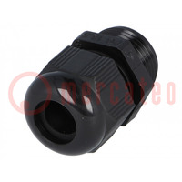 Cable gland; PG13,5; IP68; polyamide; black; HELUTOP HT-PG
