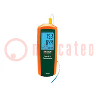 Multiméter: hőmérséklet; digitális; LCD; Pontos: ±(0,15%+1°C)
