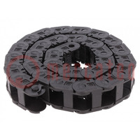 Cable chain; 1400; Bend.rad: 75mm; L: 999mm; Int.height: 21mm