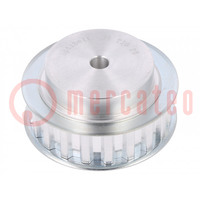 Belt pulley; T10; W: 16mm; whell width: 31mm; Ø: 61.8mm; aluminium