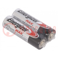 Battery: alkaline; 1.5V; AA; non-rechargeable; 2pcs; MAX