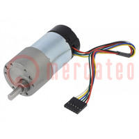 Motor: DC; with gearbox; 24VDC; 3A; Shaft: D spring; 79rpm; 131.25: 1