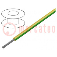 Wire; HookUp Wire; stranded; Cu; 20AWG; PVC; yellow-green; 300V