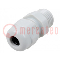 Cable gland; PG7; IP68; polyamide; light grey; V-TEC PG