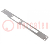 Frontal plate; right,flat; W: 24mm; for electromagnetic lock