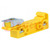 Mounting adapter; yellow; for DIN rail mounting; Width: 11mm