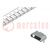 Contact; USB B micro; op PCB; SMT; PIN: 5; horizontaal; USB 2.0