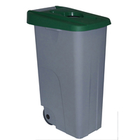 Cubo reciclaje Denox - 110 l - Verde