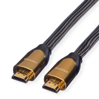 ROLINE PREMIUM Câble HDMI Ultra HD avec Ethernet, 4K, M/M, noir, 1 m