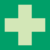 Sicherheitskennzeichnung - Erste Hilfe, Grün, 15 x 15 cm, Kunststoff, B-7583