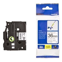 Brother oryginalny taśma do drukarek etykiet, Brother, TZE-FX261, czarny druk/biały podkład, laminowane, 8m, 36mm, flexibilní