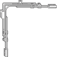 Produktbild zu ROTO NT/NX sarokváltó felső 1V csap, 2-szárnyú ablakhoz ablak ezüst