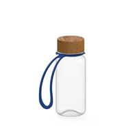 Artikelbild Drink bottle "Natural" clear-transparent incl. strap, 0.4 l, transparent/blue