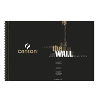 CANSON THE WALL ALBUM SPIRALÉ PETIT CÔTÉ 30 FEUILLES EXTRA LISSE 220 G A3 BLANC