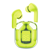 ACEFAST TWS - AURICULARES INALÁMBRICOS CON FUNDA DE CARGA, COLOR VERDE LIMA