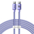 BASEUS CRYSTAL SHINE USB-C TO USB-C CHARGING CABLE 100W, 2M - PURPLE CAJY000705