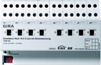 Schaltaktor KNX C-Last REG 8TE 8Ausg 16A 3680W Vor Ort-Handbedienung