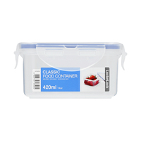 Lock & Lock HPL822 Lebensmittelaufbewahrungsbehälter Quadratisch Box 0,6 l Transparent