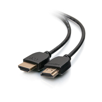 C2G Cavo HDMI® ad alta velocità ultra flessibile da 3 piedi (0,9 m) con connettori a profilo basso - 4K 60 Hz