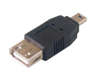 MCL USB-AF/MU5M changeur de genre de câble Mini USB B USB A Noir