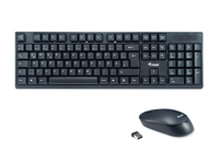 Equip 245220 klawiatura Dołączona myszka RF Wireless QWERTZ Niemiecki Czarny
