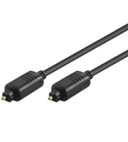 Goobay AVK 220-150 1.5m 5.0 mm fibre optic cable TOSLINK Black