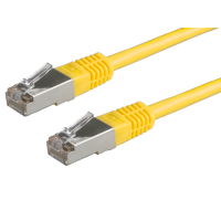 Value Câble patch S/FTP (PiMF) confectionné, Cat.6 jaune 10,0 m