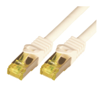 M-Cab CAT7 Roh-Netzwerkkabel S-FTP, PIMF, LSZH, 10GB, 1.00m, weiß
