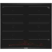 Bosch PXX675DC1E plaque Noir, Acier inoxydable Intégré Plaque avec zone à induction 4 zone(s)