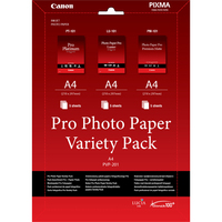 Canon Pack variété de papier photo A4 Pro PVP- 201 - 15 feuilles