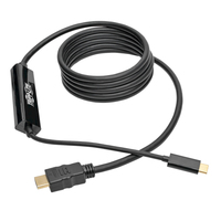 Tripp Lite U444-006-H Cable Adaptador USB-C a HDMI, 4K, Negro, 1.83 m [6 pies]