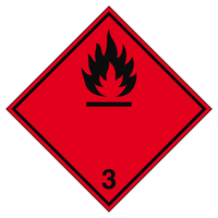 Brady Transport Sign - ADR 3A - Highly flammable liquid