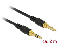 DeLOCK 85549 Audio-Kabel 2 m 3.5mm Schwarz