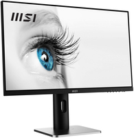 MSI Pro MP273QPDE computer monitor 68,6 cm (27") 2560 x 1440 Pixels Wide Quad HD LED Zwart, Zilver