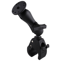 RAM Mounts Tough-Claw Medium Clamp Double Ball Mount with Round Plate