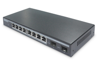 Digitus DN-95344 hálózati kapcsoló Vezérelt L2 Gigabit Ethernet (10/100/1000) Ethernet-áramellátás (PoE) támogatása Fekete