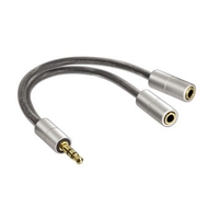 Hama 106334 kabel audio 3.5mm 2 x 3.5mm Szary