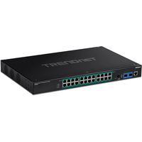 Trendnet TI-RP262i Gestionado L2 Gigabit Ethernet (10/100/1000) Energía sobre Ethernet (PoE) 1U Negro