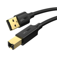 Ugreen 10352 USB kábel 3 M USB 2.0 USB A USB B Fekete