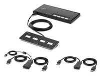 Belkin F1DN204MOD-PP-4 switch per keyboard-video-mouse (kvm) Nero