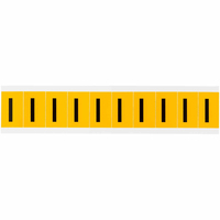Brady 1530-I self-adhesive label Rectangle Permanent Black, Yellow 250 pc(s)