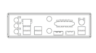 ASUS 13020-04874500 computer case part Universal I/O shield