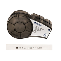 Brady 110931 etichetta per stampante Nero, Bianco Etichetta per stampante autoadesiva