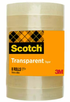 Scotch 7100213204 cinta adhesiva 66 m Acrílico, Polipropileno (PP) Transparente 8 pieza(s)